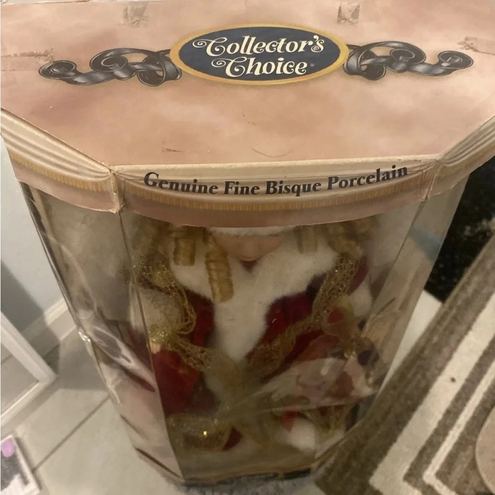 Elegant Red and Gold Angel Doll